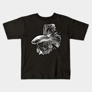 Betta Fish Vintage Kids T-Shirt